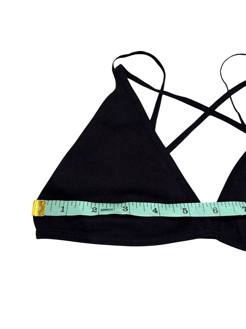 Intimately Free People Black Crisscross Triangle Bralette - Picture 6 of 7
